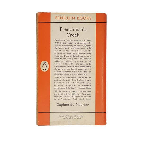 Daphne Du Maurier’s Frenchman’s Creek - Penguin, 1962