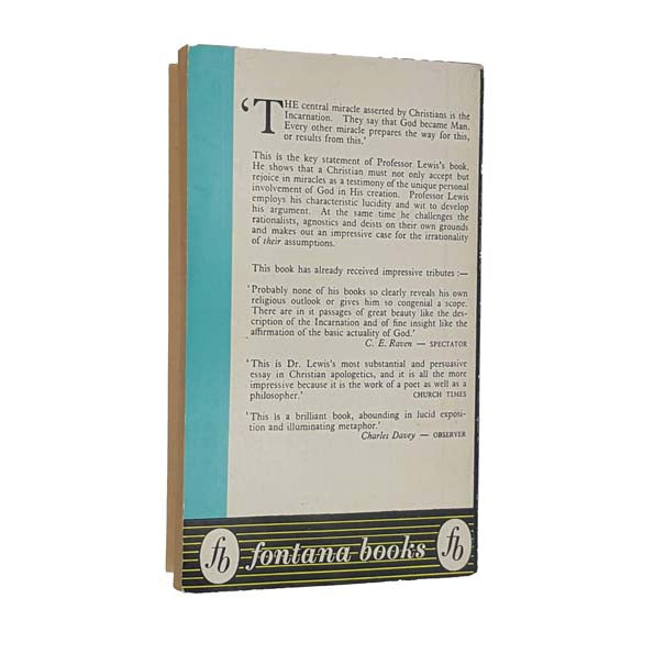 C. S. Lewis' Miracles 1963 - Fontana Books