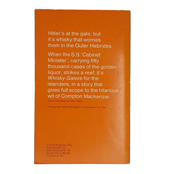 Whisky Galore by Compton Mackenzie - Penguin, 1971