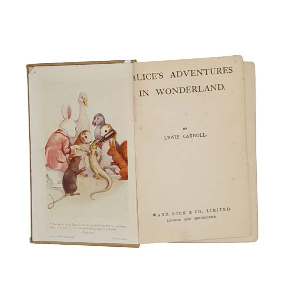 Alice's Adventures in Wonderland by Lewis Carroll - Ward, Lock &amp; Co, c1931