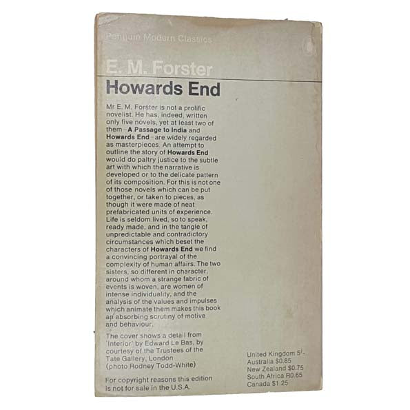 E. M. Forster's Howards End 1968 - Penguin | Country House Library ...