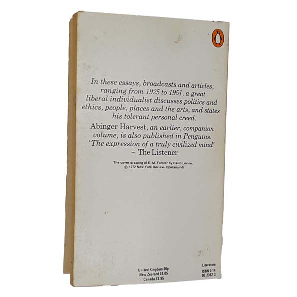 E. M. Forster's Two Cheers for Democracy 1976 - Penguin