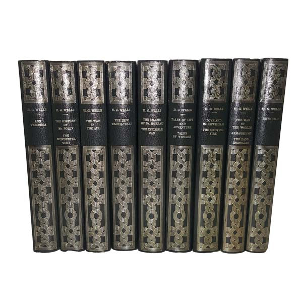 H. G. Wells Collected Works - 9 Heron Books, c.1970s