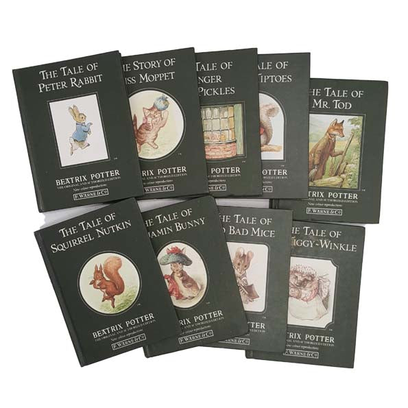 Beatrix Potter’s The Tale of Peter Rabbit Complete Set - 23 Green Books, 1995