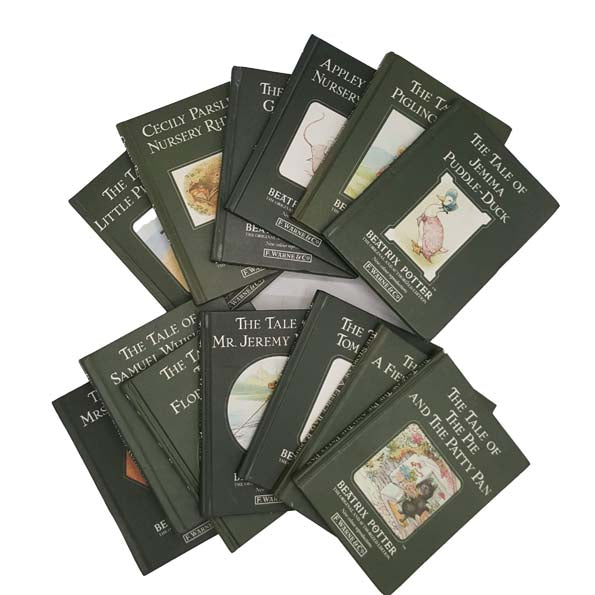 Beatrix Potter’s The Tale of Peter Rabbit Complete Set - 23 Green Books, 1995