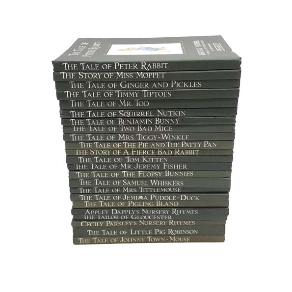 Beatrix Potter’s The Tale of Peter Rabbit Complete Set - 23 Green Books, 1995