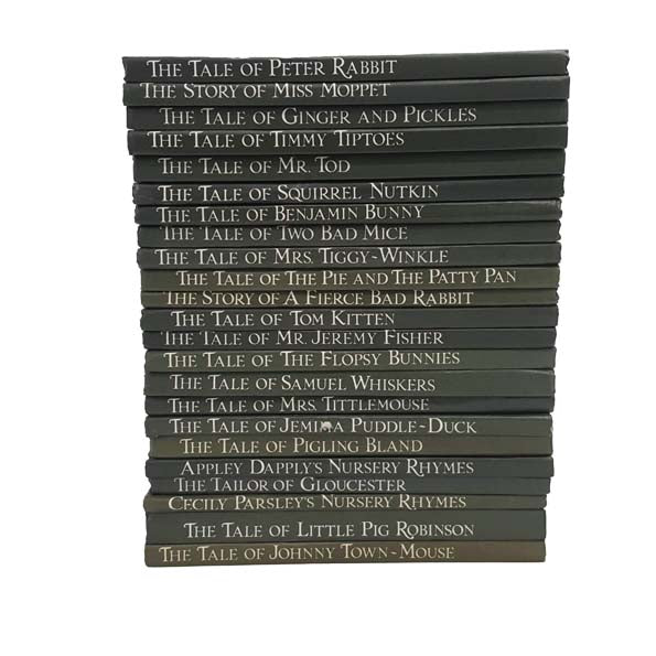 Beatrix Potter’s The Tale of Peter Rabbit Complete Set - 23 Green Books, 1995