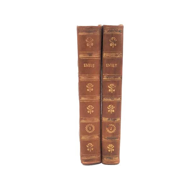 Jean-Jacques Rousseau's Émile ou De l'éducation - 2 volumes, 1776