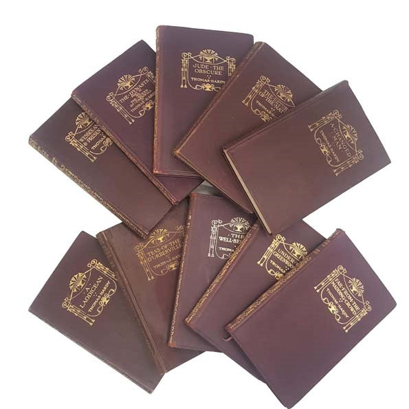 10 Thomas Hardy Leather Books, Macmillan, 1914-27