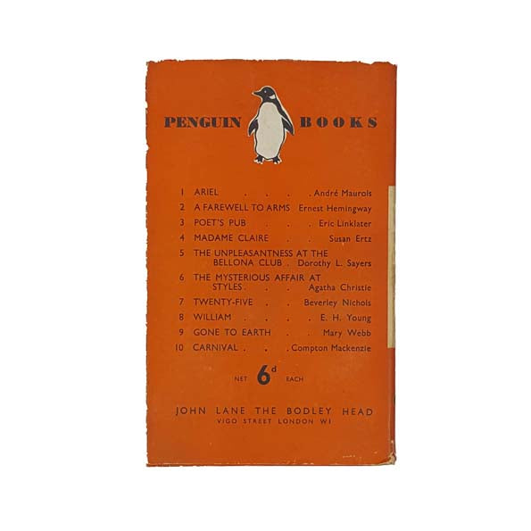Poet's Pub by Eric Linklater 1935 - Penguin