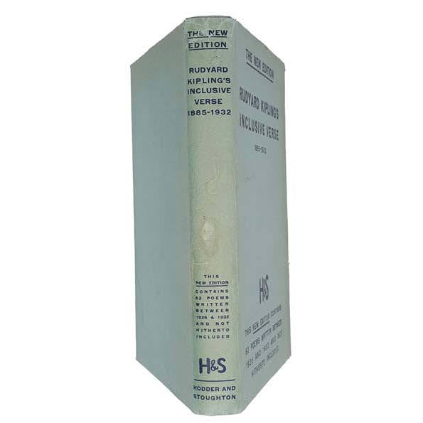 Rudyard Kipling’s Inclusive Verse: 1885-1932 - H&amp;S, 1938