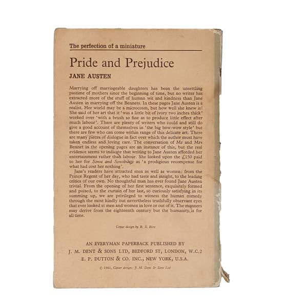 Jane Austen’s Pride and Prejudice - Everyman, 1960