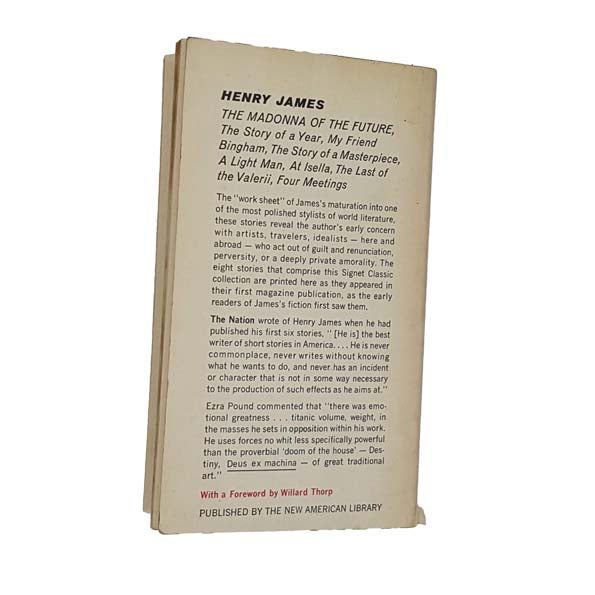 Henry James' The Madonna of the Future - Signet 1962