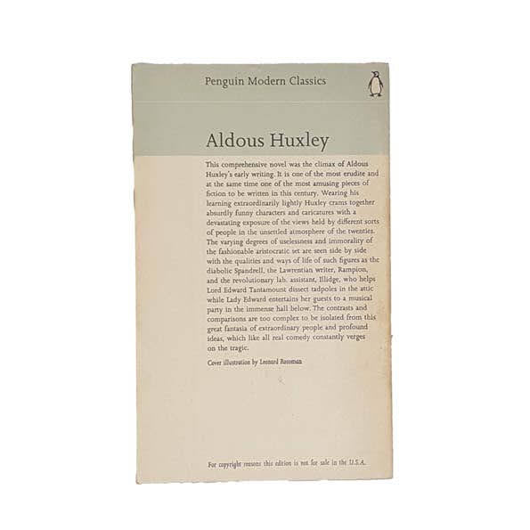 Point Counter Point by Aldous Huxley - Penguin, 1965