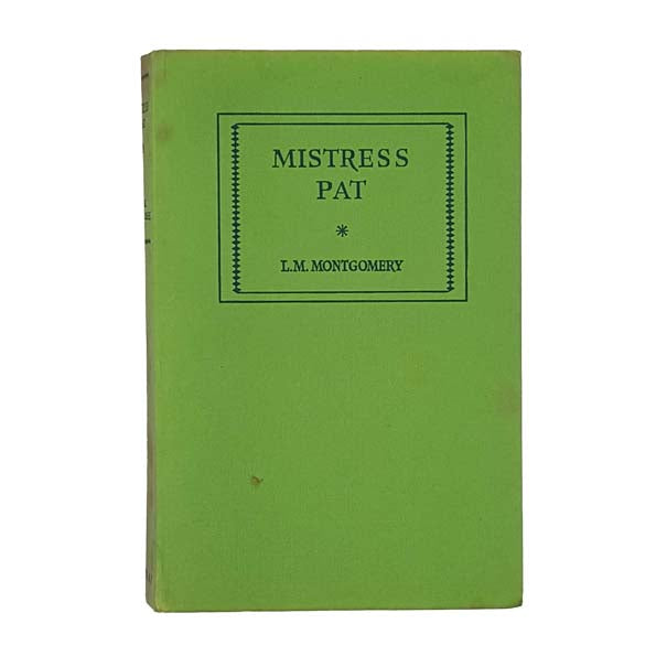 Mistress Pat by L. M. Montgomery - Harrap 1953