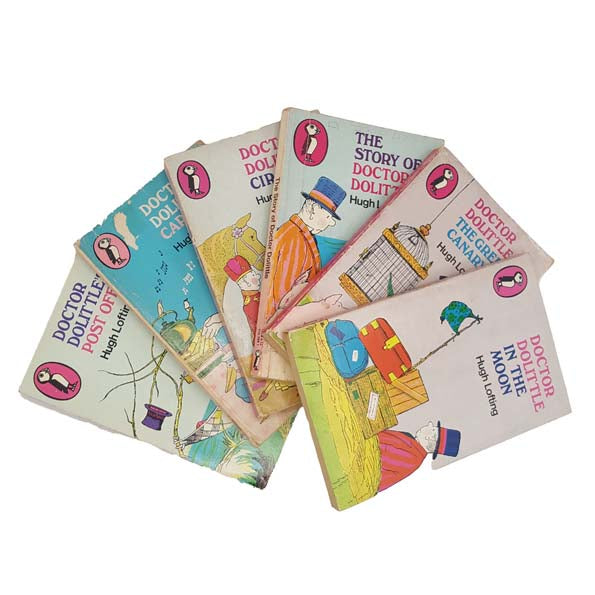 Doctor Dolittle 6-Book Collection - Puffin, 1968-78