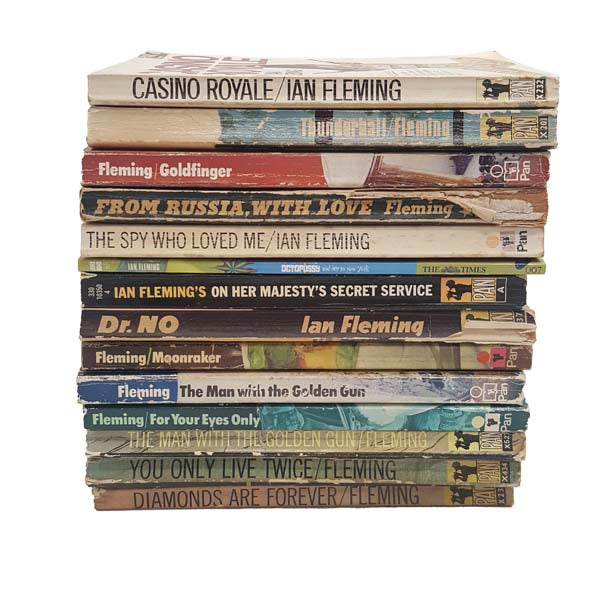 Complete James Bond 007 Collection by Ian Fleming - 14 Pan Books, c.1960