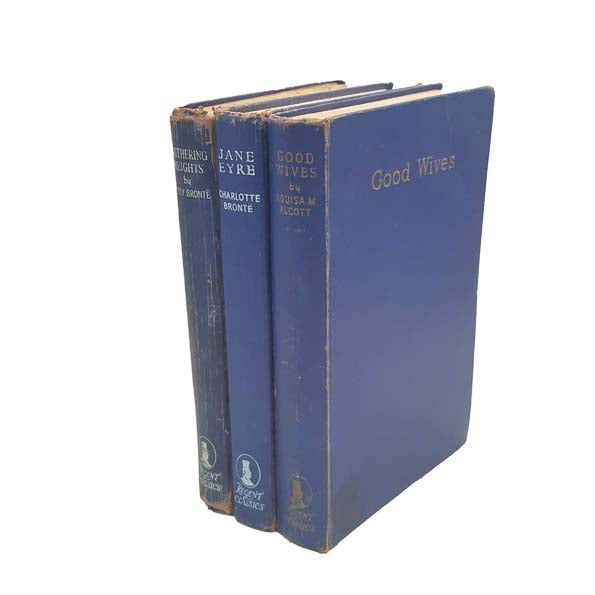 Jane Eyre &amp; Wuthering Heights &amp; Good Wives by Bronte Sisters &amp; Alcott (Blue)