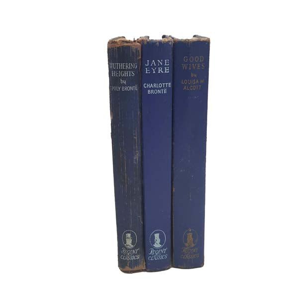 Jane Eyre &amp; Wuthering Heights &amp; Good Wives by Bronte Sisters &amp; Alcott (Blue)