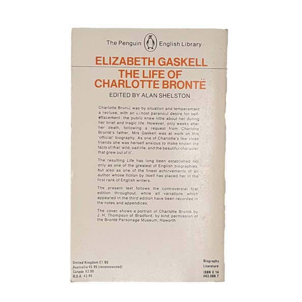 The Life of Charlotte Bronte by Elizabeth Gaskell - Penguin, 1980
