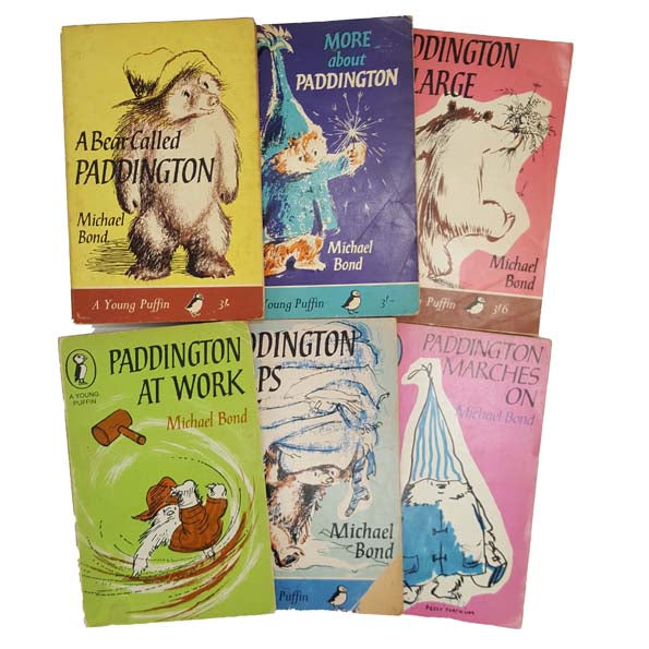 Six Paddington Bear Adventures by Michael Bond - Puffin, 1965-9