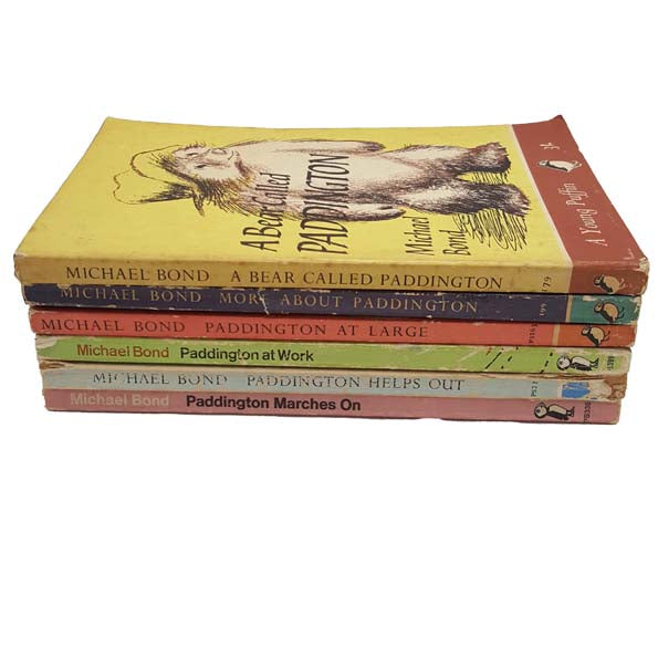 Six Paddington Bear Adventures by Michael Bond - Puffin, 1965-9