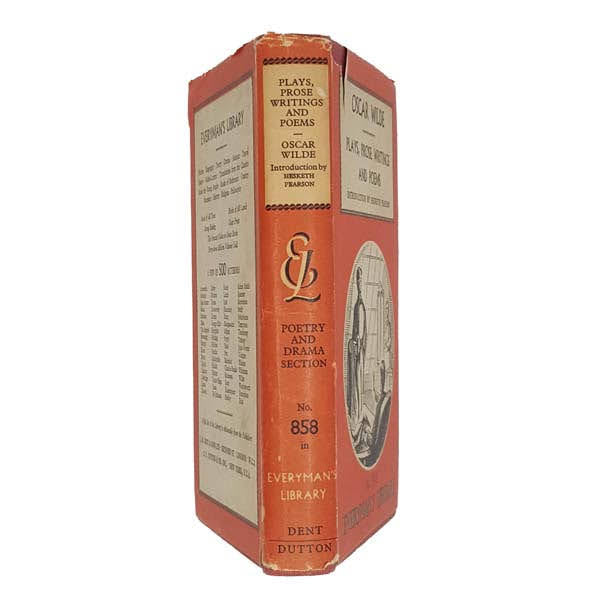 Oscar Wilde’s Plays, Prose Writings, and Poems - Everyman’s Library, 1955