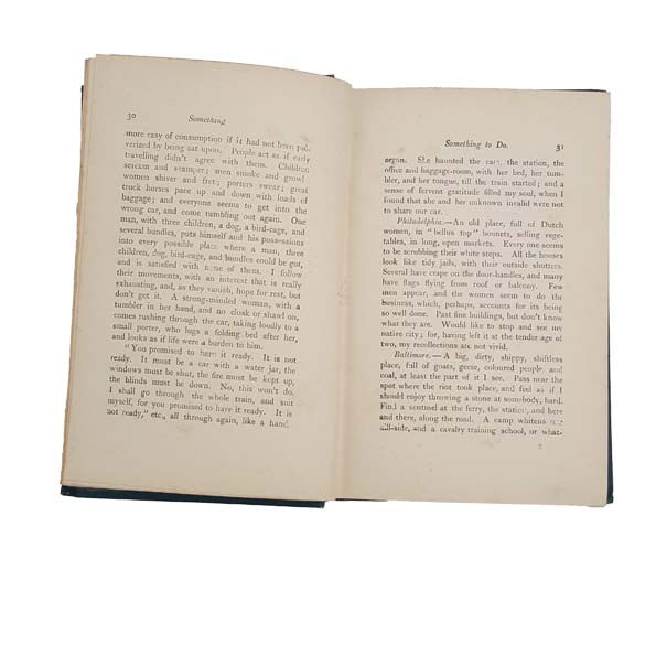 L. M. Alcott's Something To Do - Ward, 1890