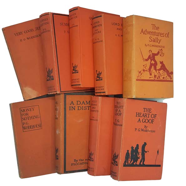 P.G. Wodehouse Collected Works - Herbert Jenkins c.1930s (9 books)