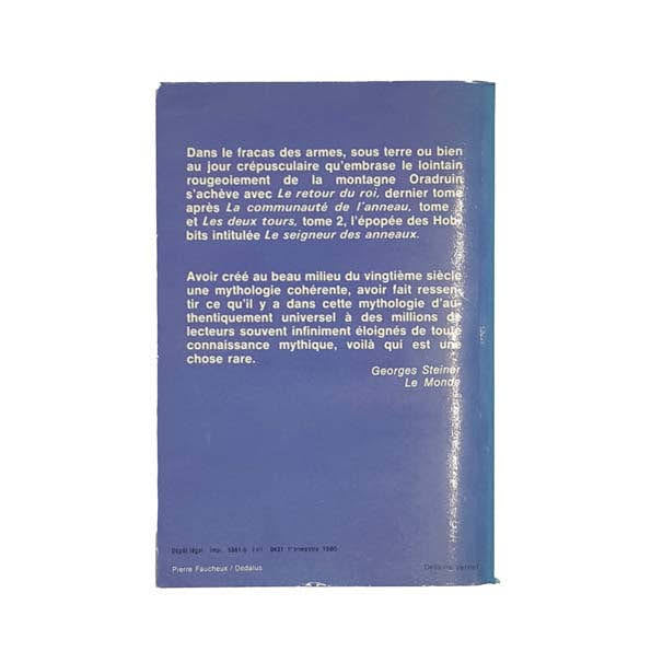 Le Seigneur des Anneaux (Tome 3) by J.R.R. Tolkien - 1973 - French Edition