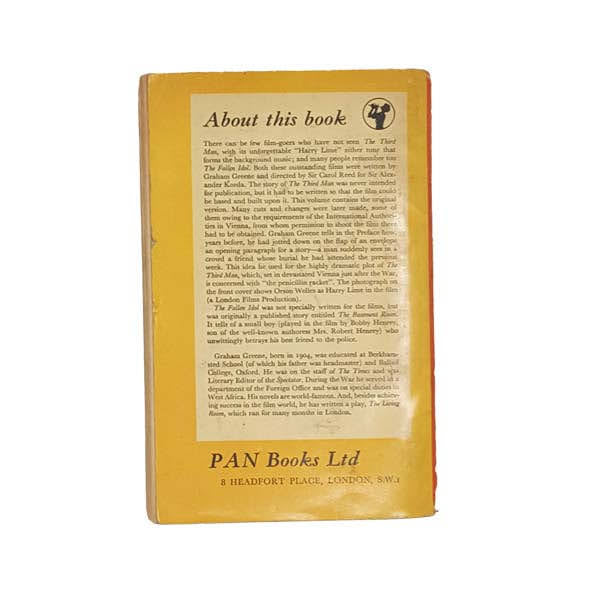 The Third Man &amp; The Fallen Idol by Graham Greene - Pan Books, 1955