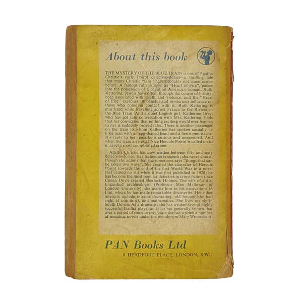 Agatha Christie's The Mystery of the Blue Train 1954 - Pan Books