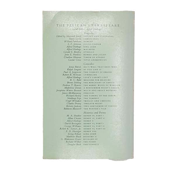 Othello - The Pelican Shakespeare, 1966