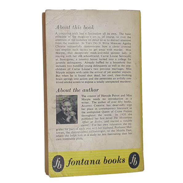 Agatha Christie's They do it with Mirrors - Fontana Books 1960