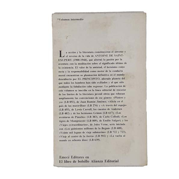 El Principito by Antoine de Saint-Exupéry - Alianza editorial 1983