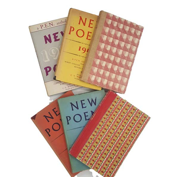1950s Patterned Poetry Collection - Michael Joesph First Editions