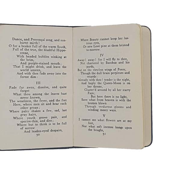 Keats Miniature Book - Kingsgate Press 1947