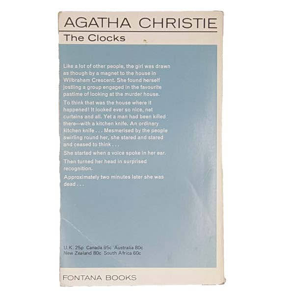 The Clocks by Agatha Christie - Fontana, 1975