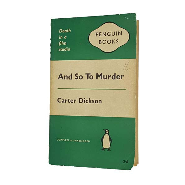 And So To Murder by Carter Dickson - Penguin 1960