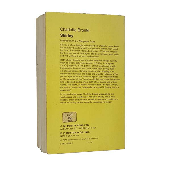 Charlotte Brontë's Shirley - Dent 1974