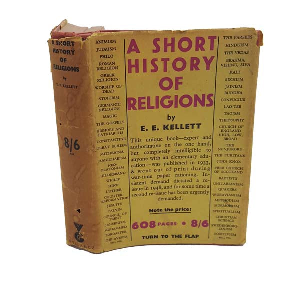 A Short History of Religions by E. E. Kellett - Gollancz, 1954