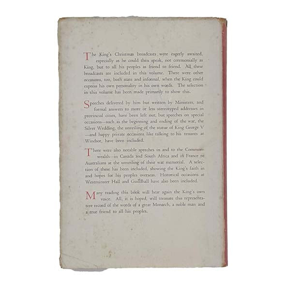 King George VI To His Peoples - John Murray 1952
