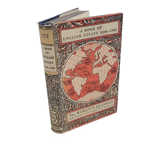 A Book of English Essays 1600-1900