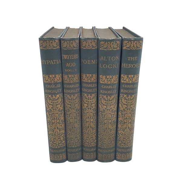 Charles Kingsley 5 Vintage Books, 1895-1901