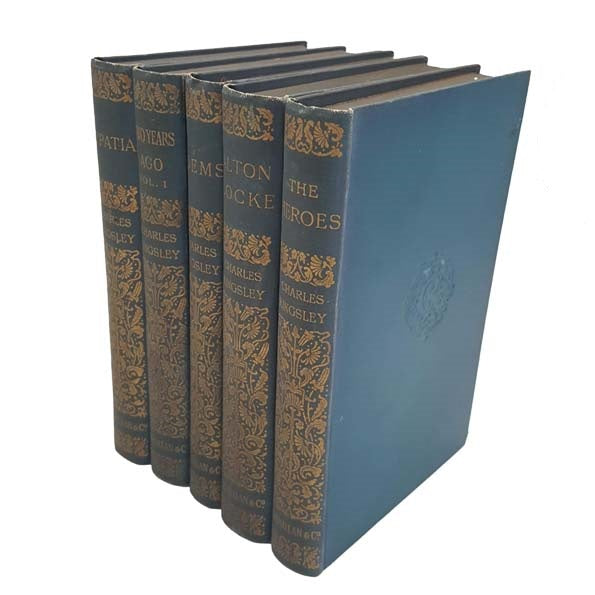 Charles Kingsley 5 Vintage Books, 1895-1901