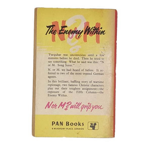 N or M? By Agatha Christie - Great Pan, 1959