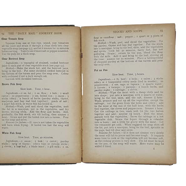 The Daily Mail Cookery Book edited by Mrs C. S. Peel - Associated Newspapers 1922
