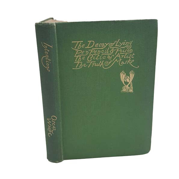 Oscar Wilde's Intentions  - The Unicorn Press, 1955