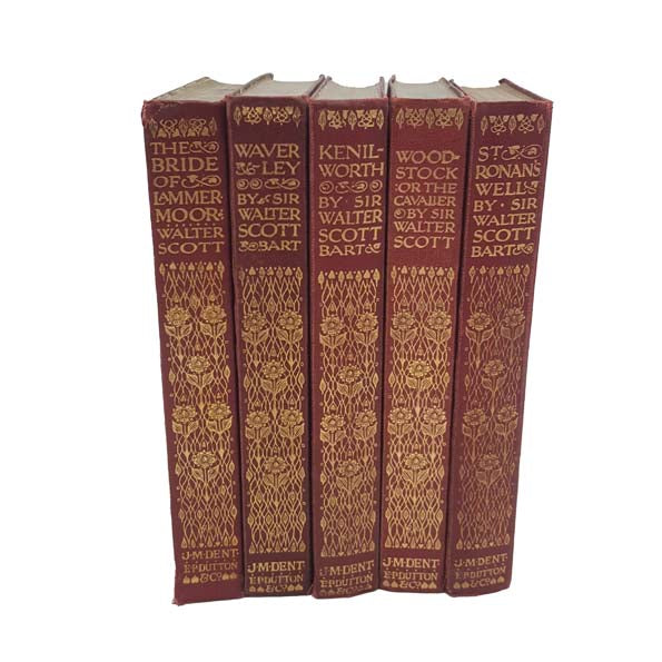 Sir Walter Scott - 5 Vintage Books, J. M. Dent