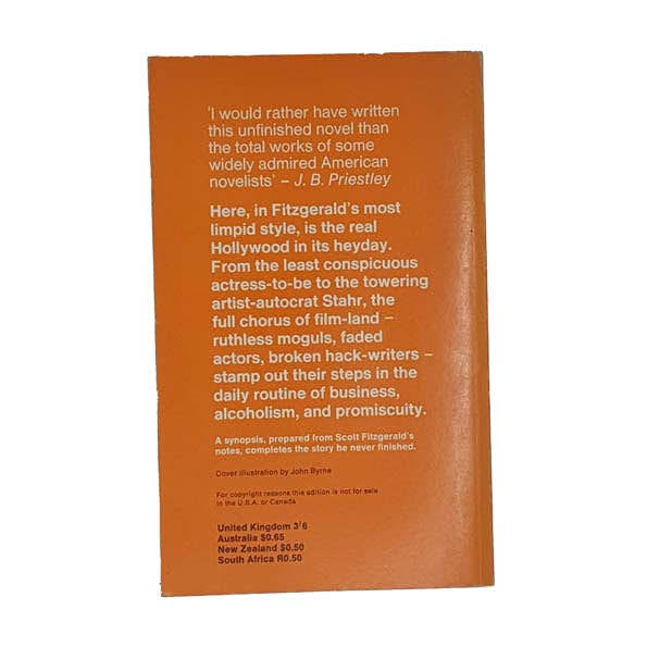 The Last Tycoon by F. Scott Fitzgerald - Penguin, 1968